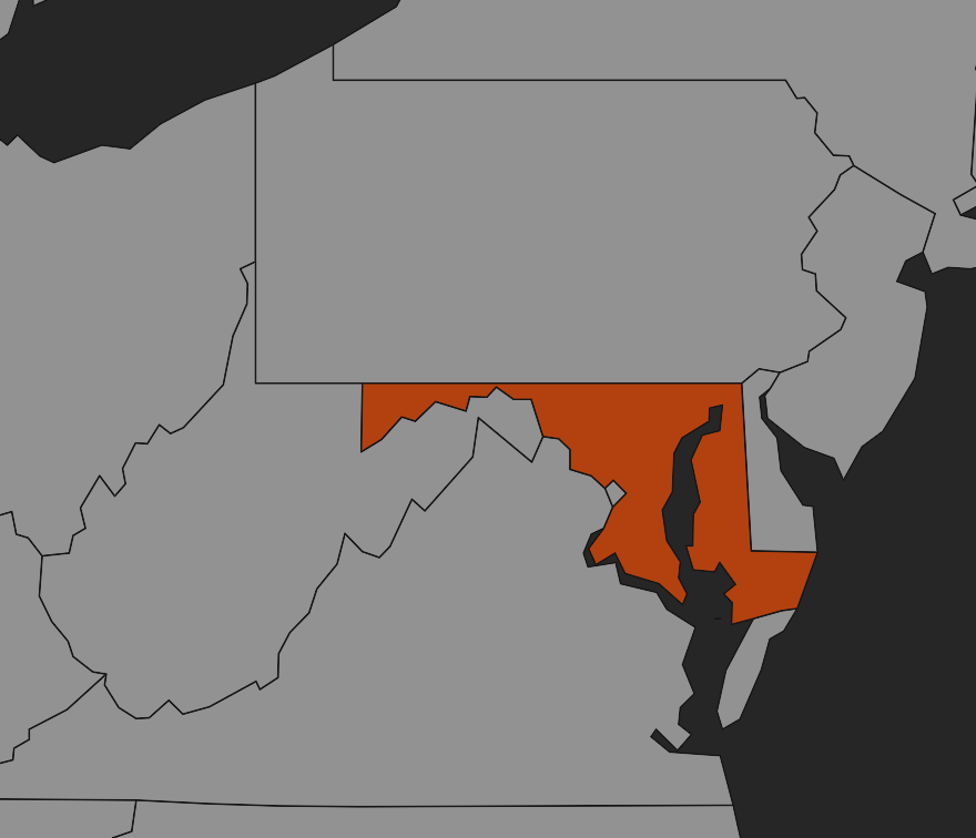 Maryland Service Area Map